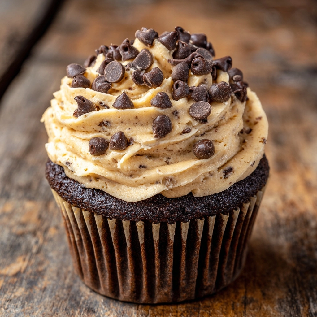 Brownie Stuffed Cookie Dough Cupcakes Recipe - Recipe Image