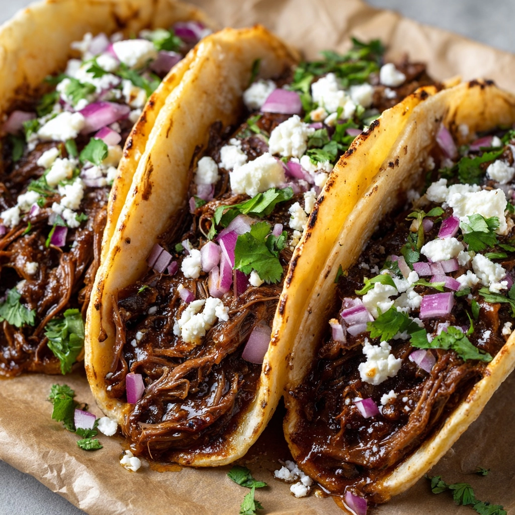 Slow Cooker BBQ Beef Brisket Tacos Recipe - Recipe Image