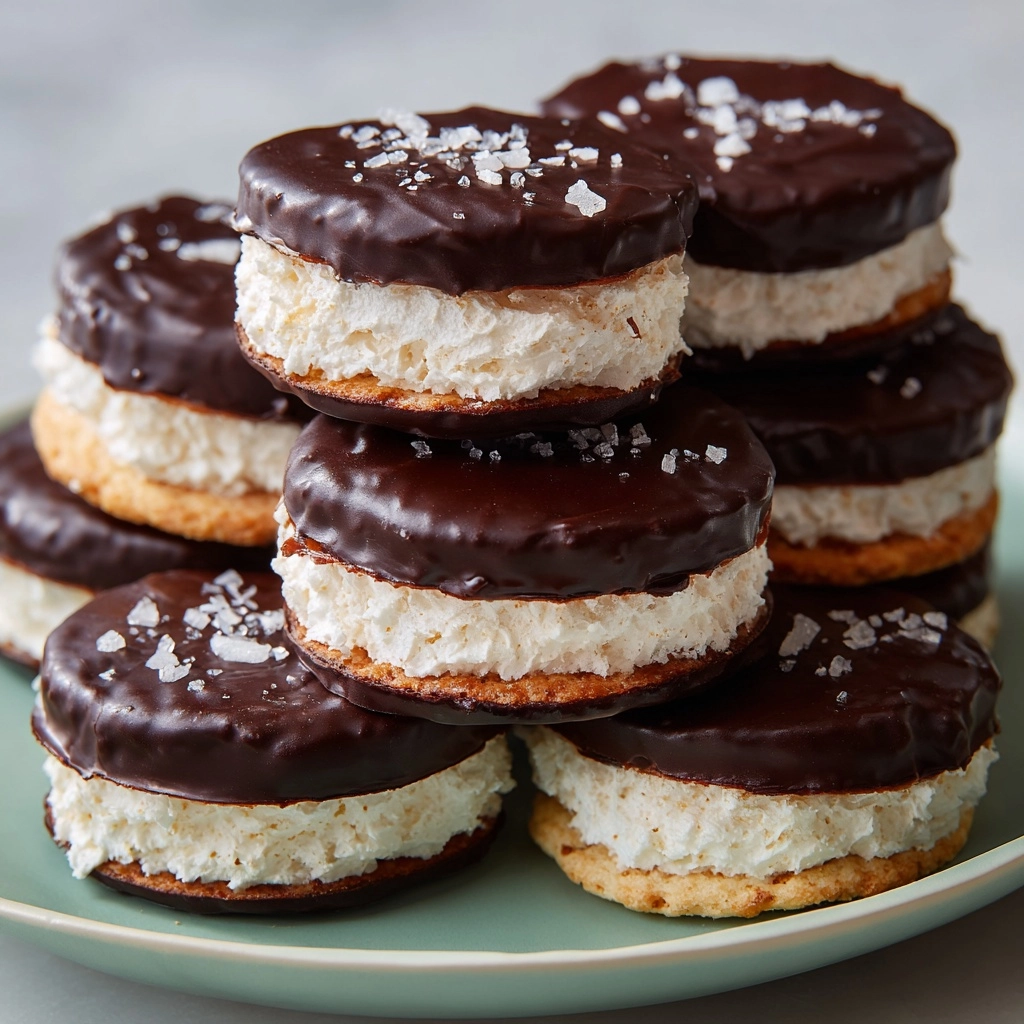 Elsa’s Chocolate Dipped Macaroons Recipe - Recipe Image