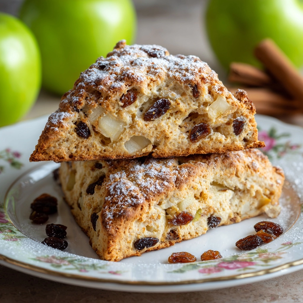 Apple Cinnamon Raisin Scones Recipe - Recipe Image