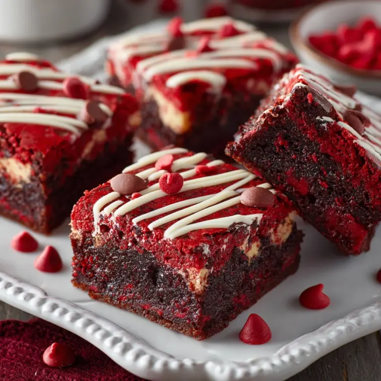 Kiss Me Red Velvet Brownies Recipe