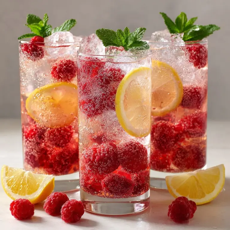 Sparkling Raspberry Lemonade: Refreshing Recipe for Summer Sips Recipe