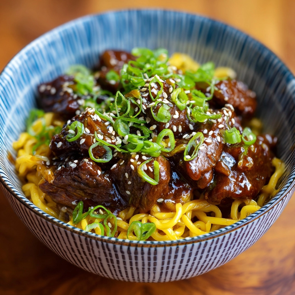 Mongolian Beef and Noodle Recipe - Recipe Image