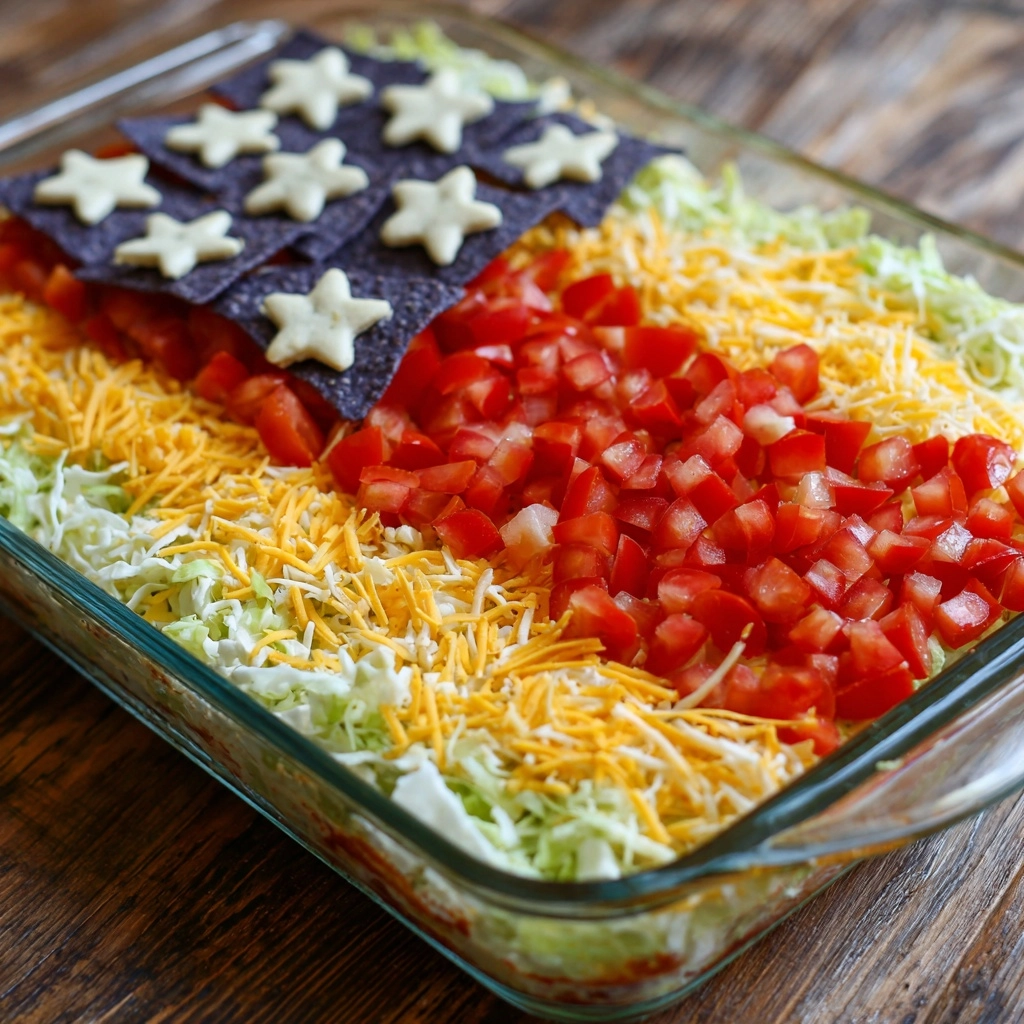 Taco Salad Flag Recipe - Recipe Image