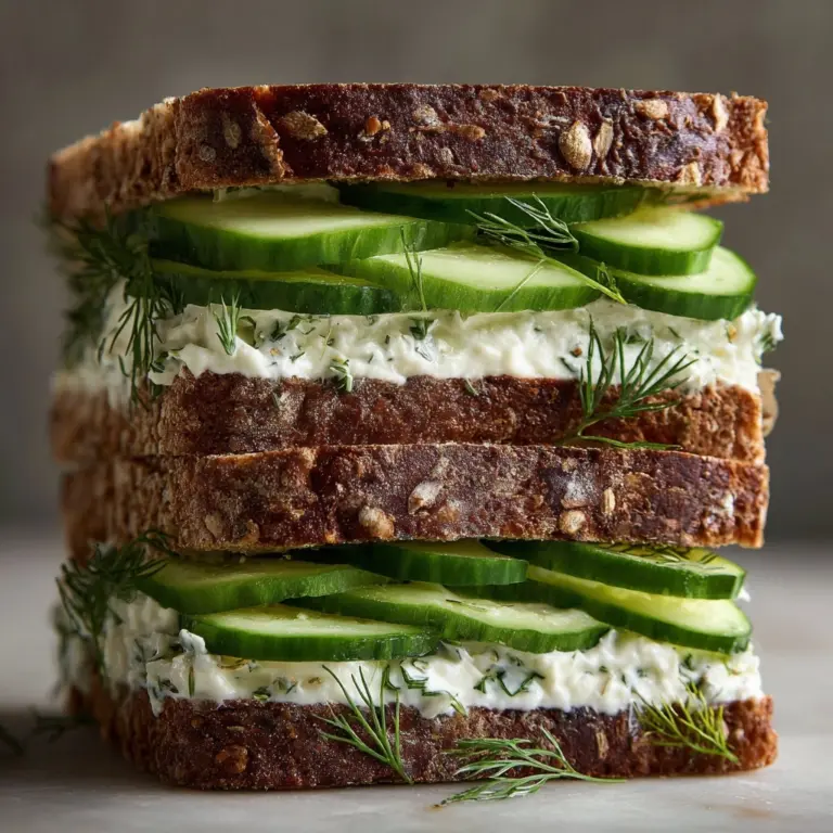 Cucumber Sandwiches Recipe