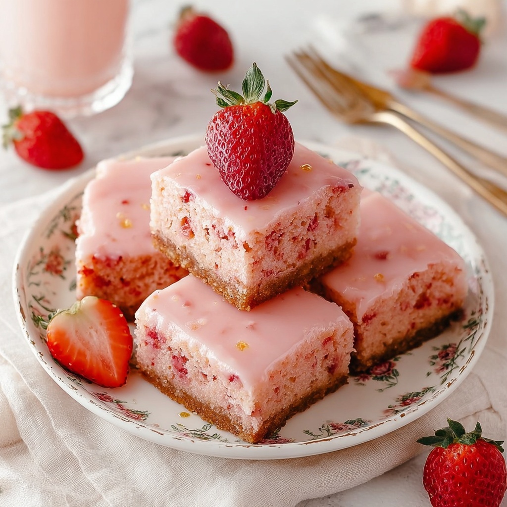 Strawberry Brownies Recipe - Recipe Image