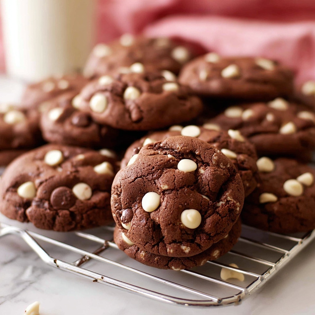 Chocolate Cake Mix Cookies with White Chocolate Chips Recipe - Recipe Image