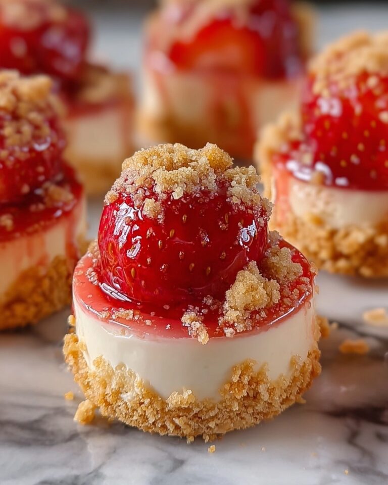 Mini Strawberry Crunch Cheesecake Bites Recipe