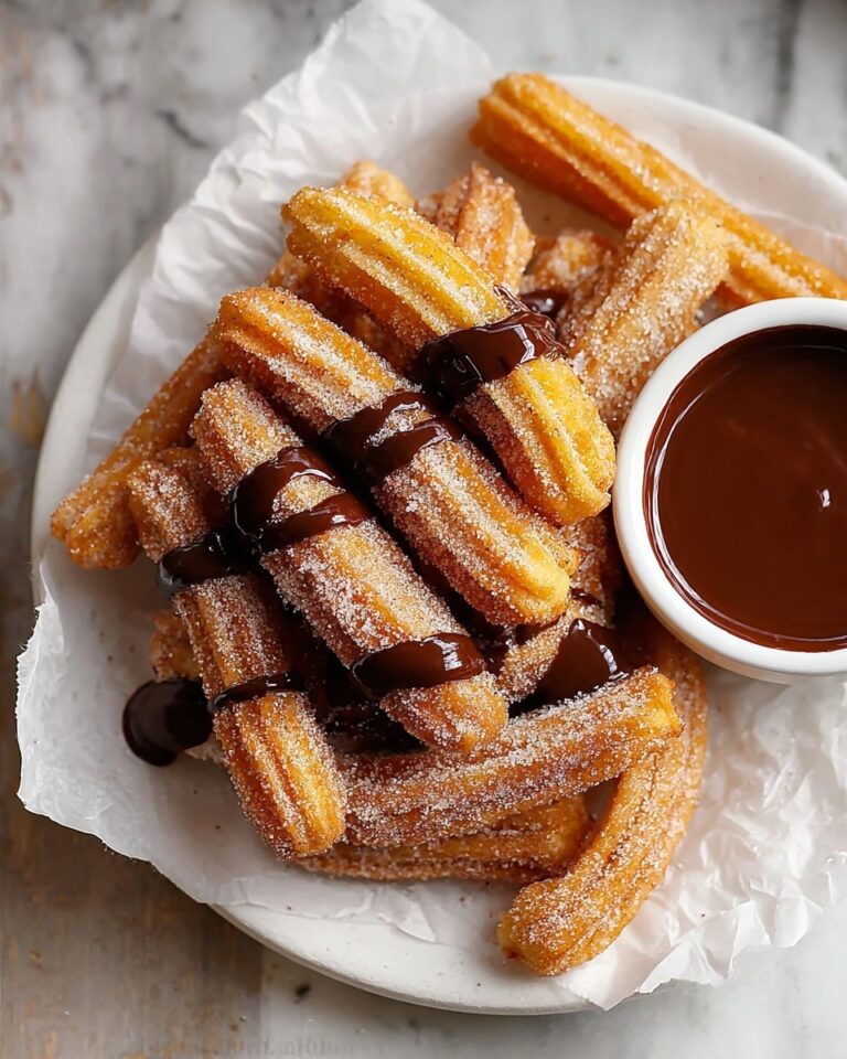 Easy Homemade Churros with Chocolate Sauce Recipe
