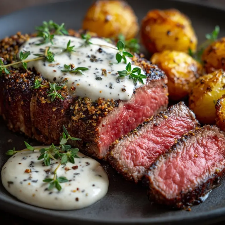 Roasted Beef Tenderloin with Creamy Horseradish Sauce Recipe