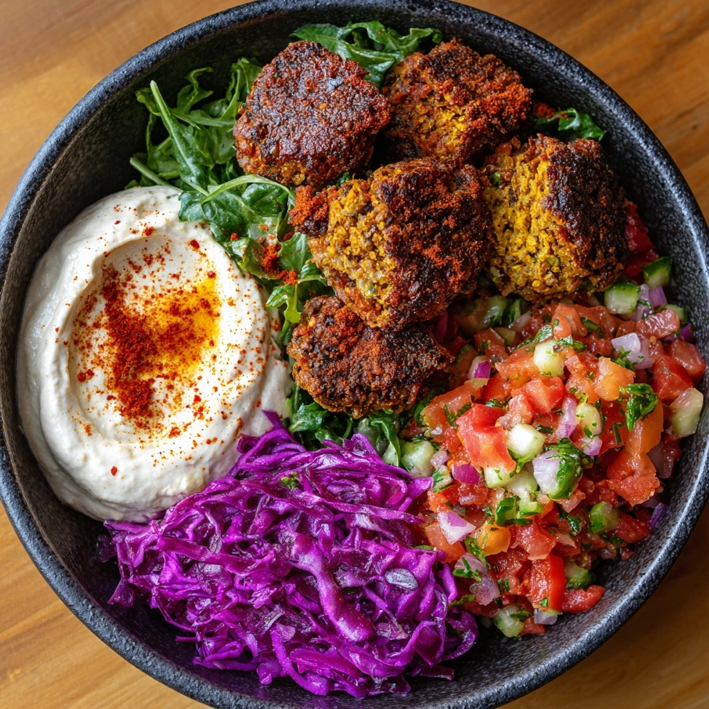 Easy Chicken Falafel Bowls Recipe - Recipe Image