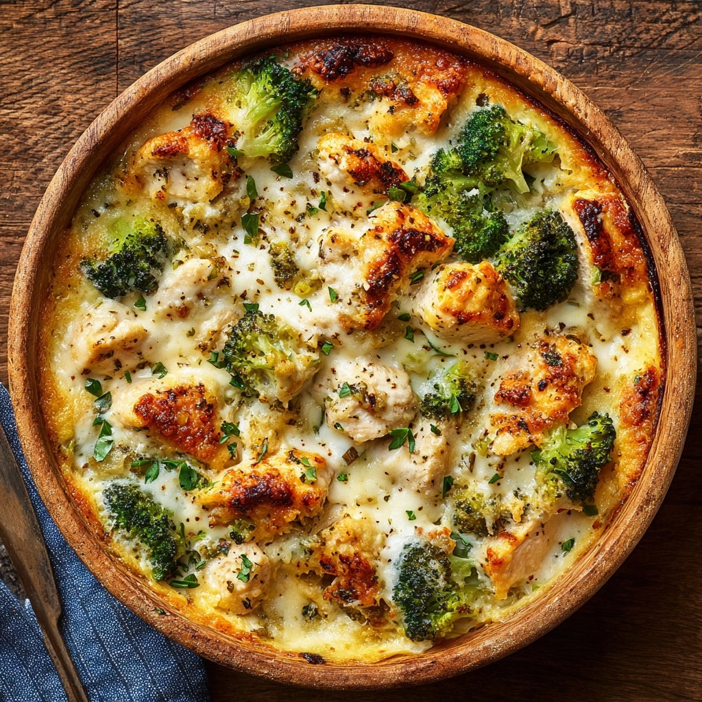 Chicken and Broccoli Baked Alfredo Recipe - Recipe Image