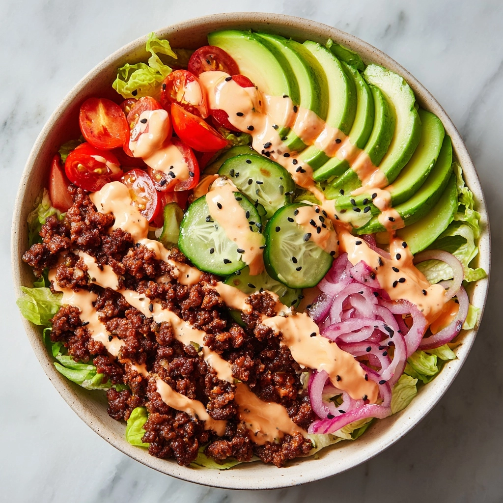 Burger in a Bowl Recipe - Recipe Image