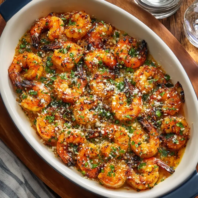 Garlic Parmesan Roasted Shrimp Recipe