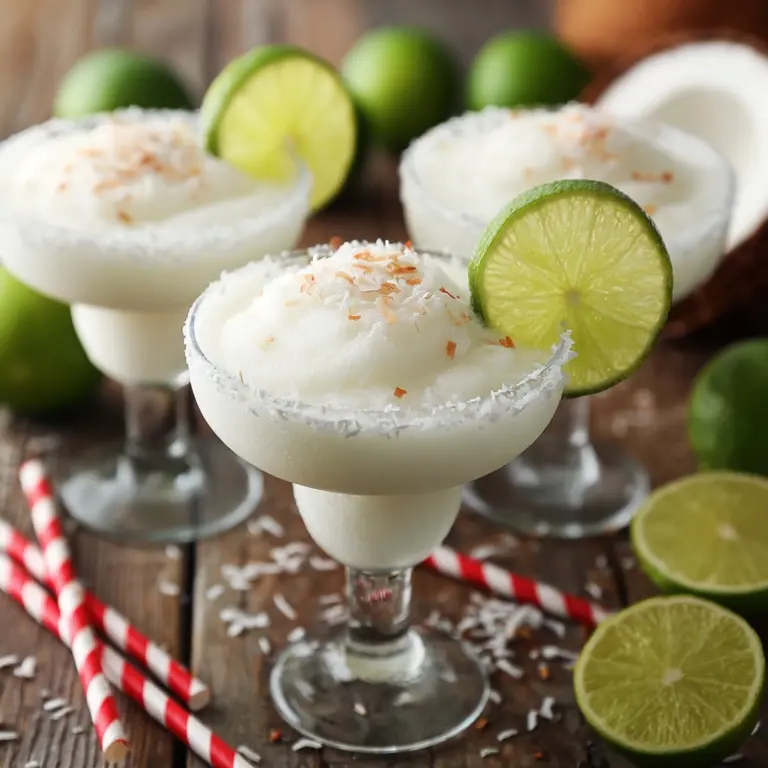 Coconut Lime Frozen Margaritas Recipe