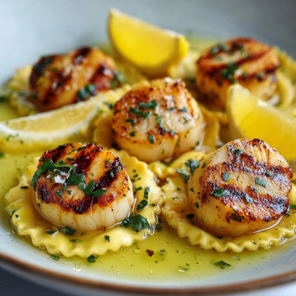 Lobster Ravioli with Lemon Butter Sauce Recipe - Recipe Image