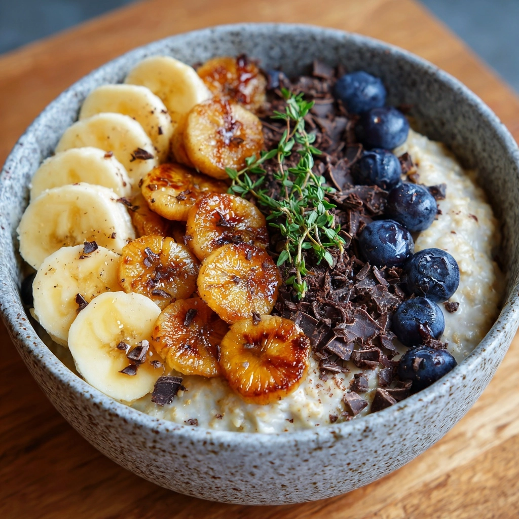 Caramelized Banana Split Overnight Oats Recipe - Recipe Image