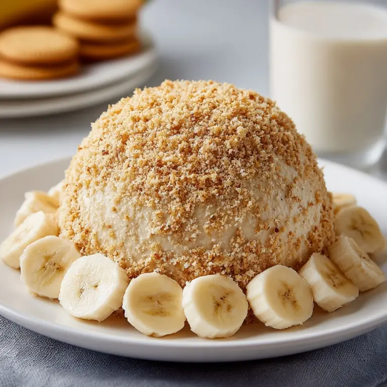 Banana Pudding Dessert Cheese Ball Recipe