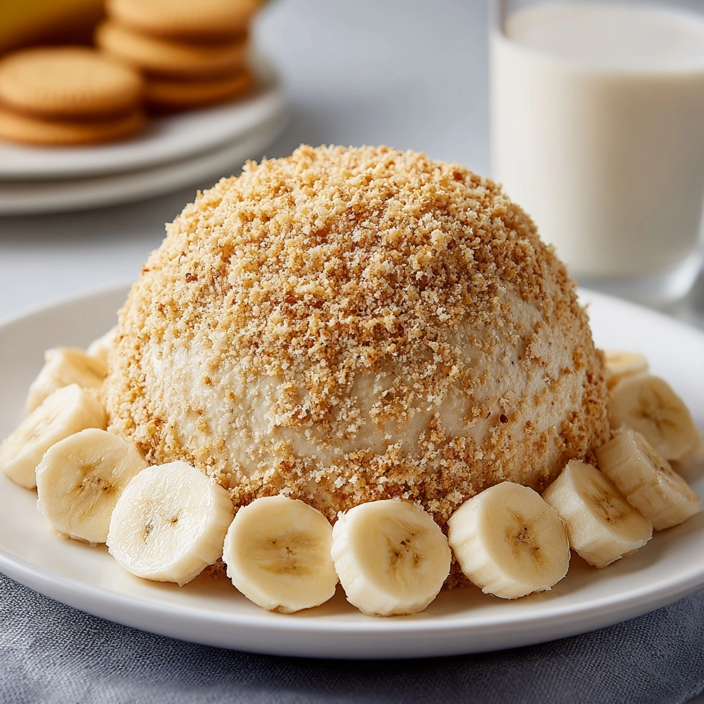 Banana Pudding Dessert Cheese Ball Recipe - Recipe Image