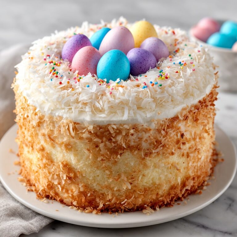 Lemon Coconut Easter Bundt Cake with Chocolate Eggs Recipe