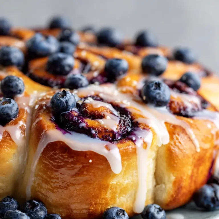 Homemade Blueberry Sweet Rolls Recipe