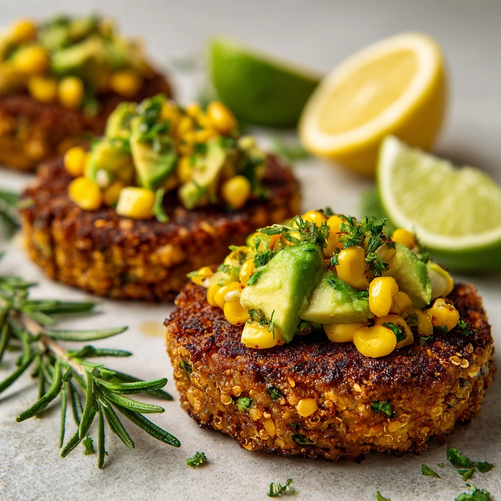 Chicken Burgers with Avocado Corn Salsa Recipe - Recipe Image