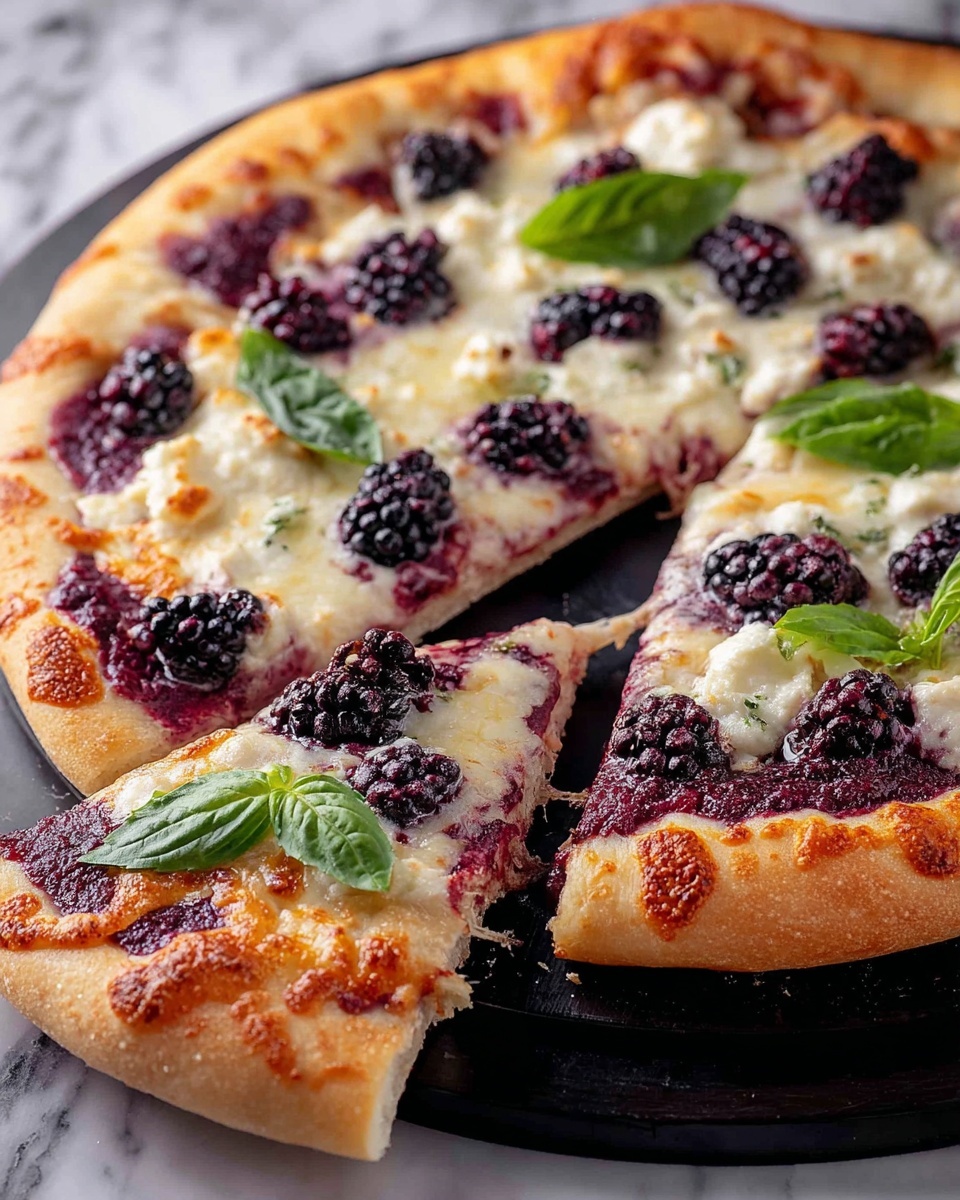 Blackberry Basil Pizza: A Unique Twist on Classic Flavors Recipe - Recipe Image