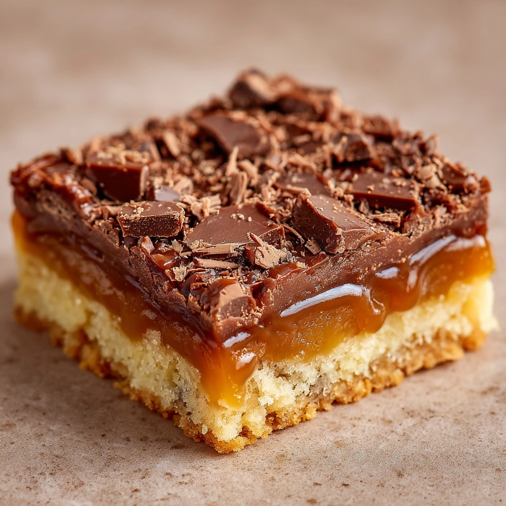 Butterfinger Caramel Bars with Layers of Sweet Crunch and Chocolate Recipe - Recipe Image