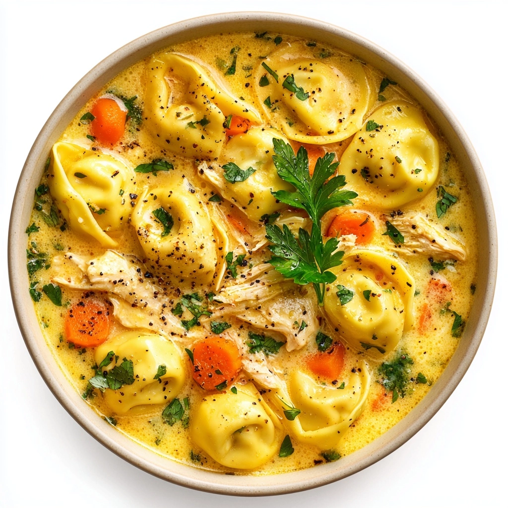 Creamy Chicken Tortellini Soup Recipe - Recipe Image