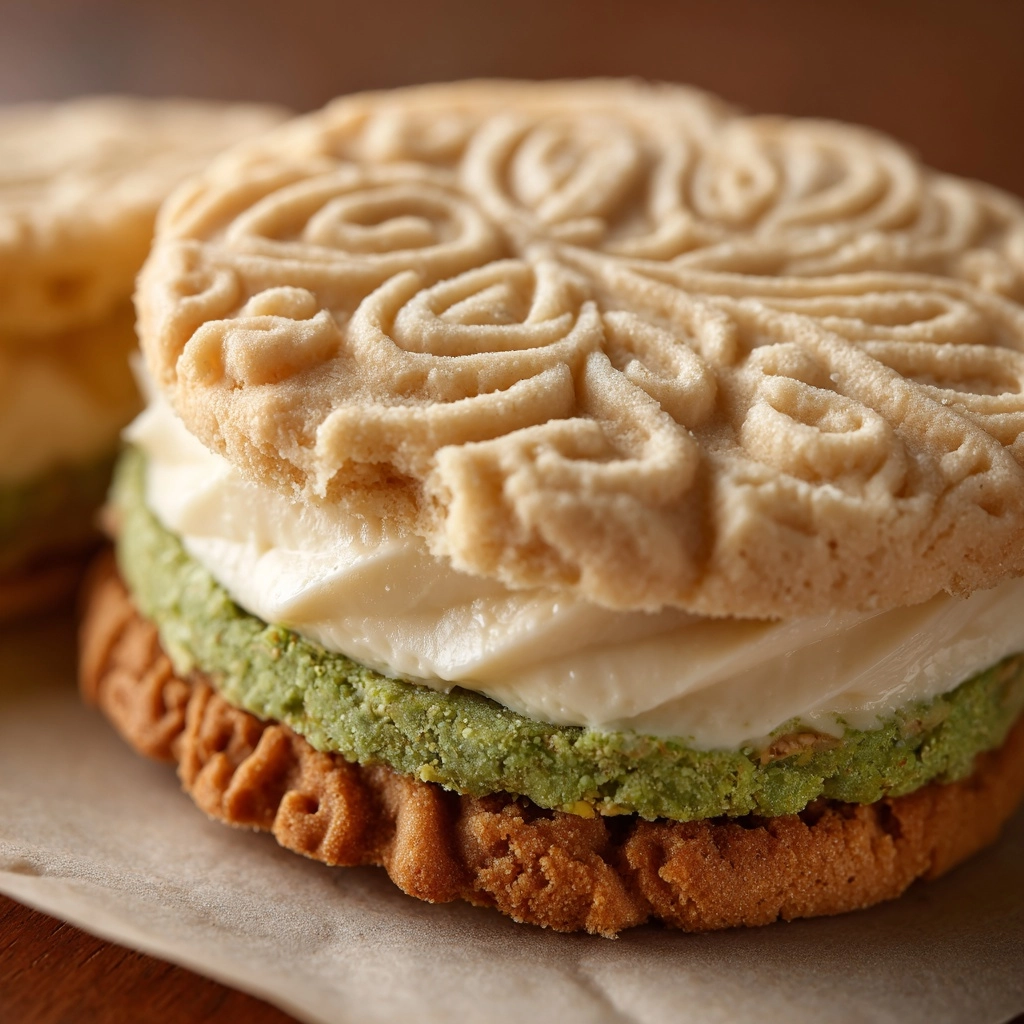 Pistachio Latte Sandwich Cookies Recipe - Recipe Image