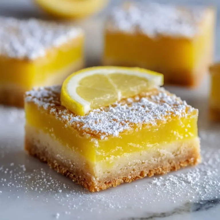 Classic Lemon Bars Recipe