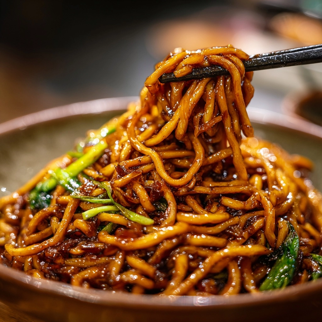 Soy Sauce Pan-fried Noodles Recipe - Recipe Image