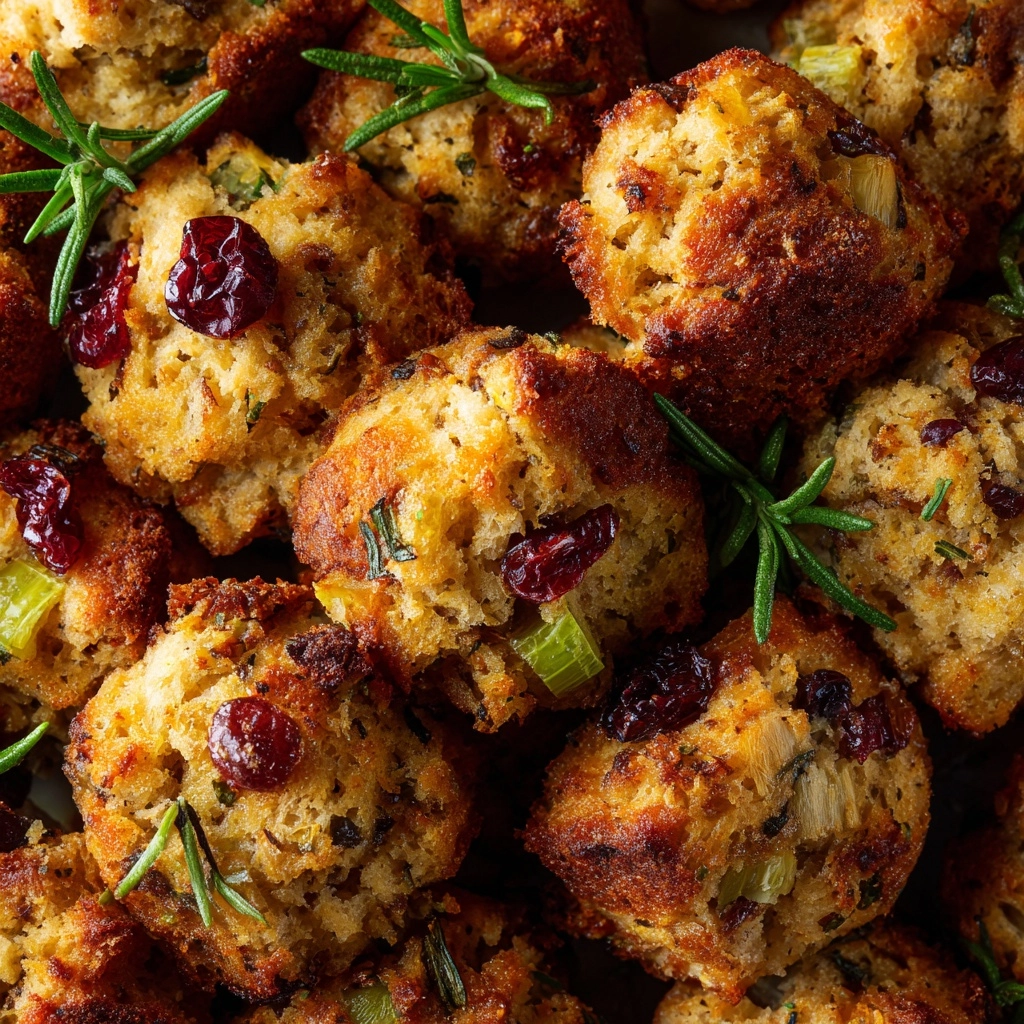 Cranberry & Turkey Stuffing Balls Recipe - Recipe Image