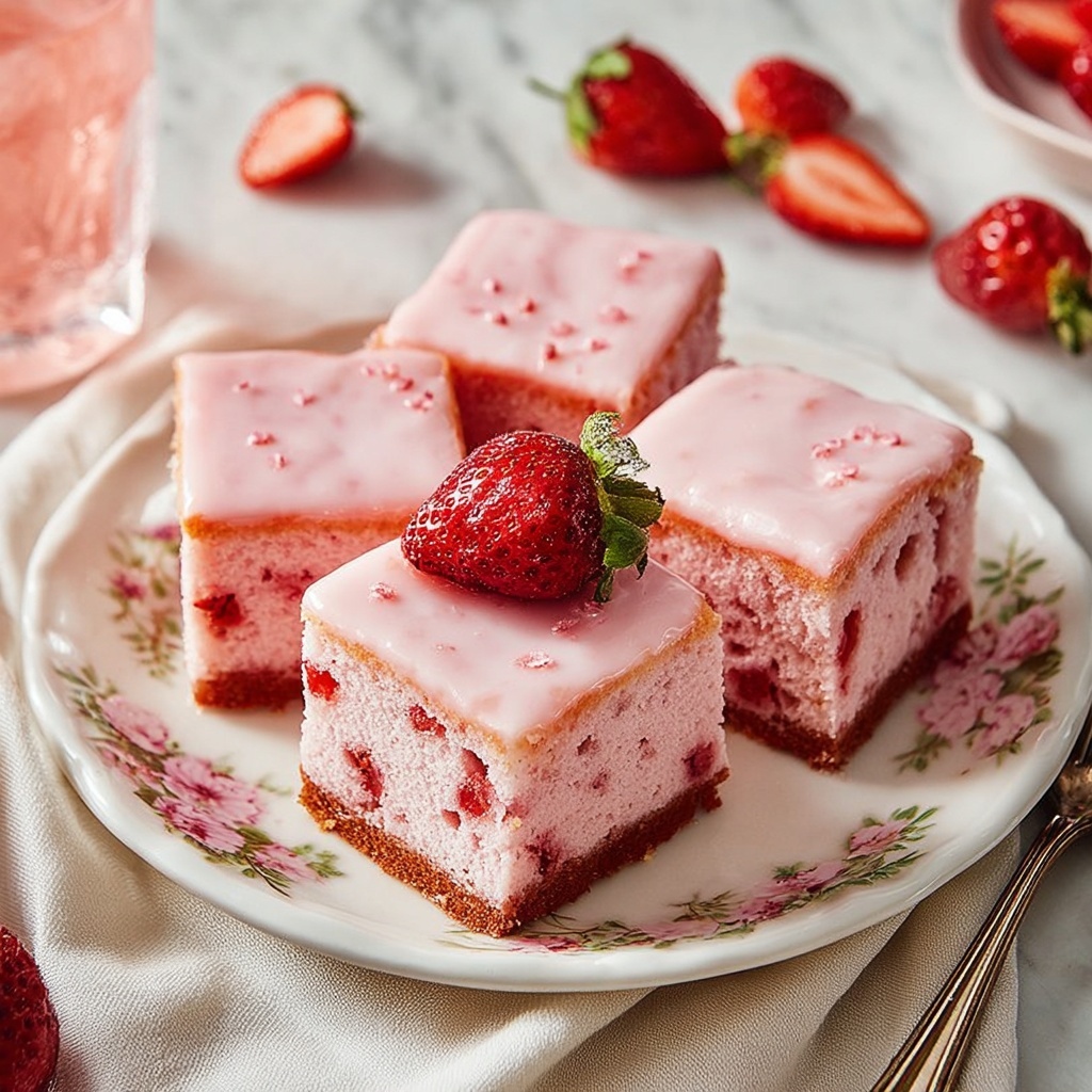 Strawberry Brownies Recipe - Recipe Image