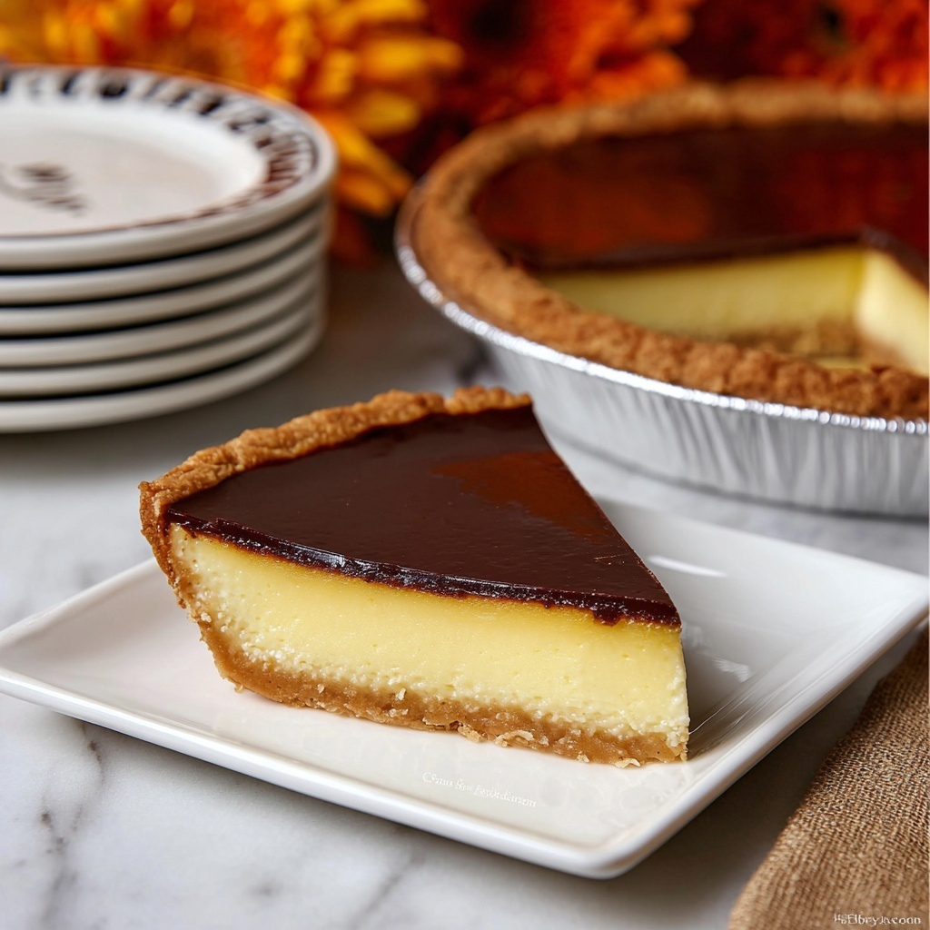 Chocolate Buttermilk Pie Recipe - Recipe Image
