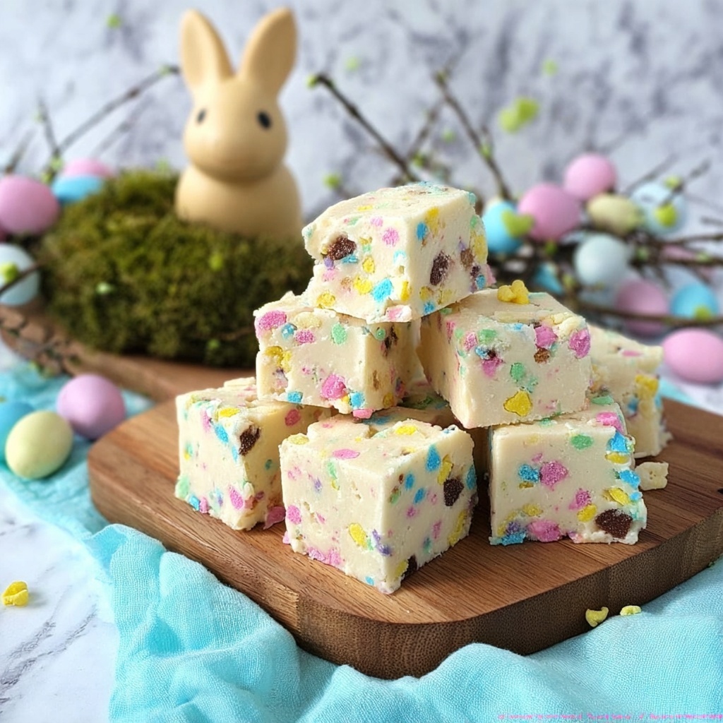 Easy Easter Fudge For Spring Recipe - Recipe Image