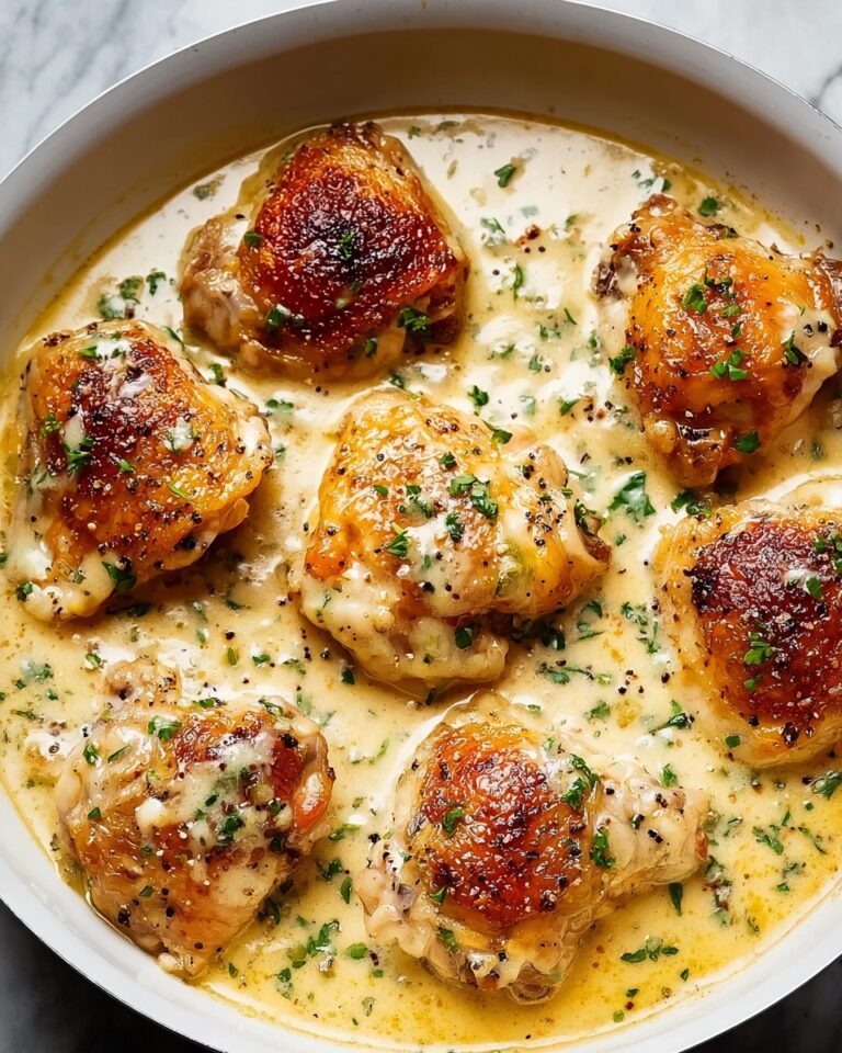 Creamy Oven Baked Chicken Thighs Recipe