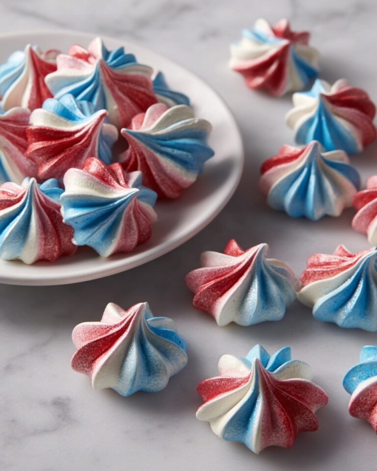 Patriotic Meringue Kisses Recipe