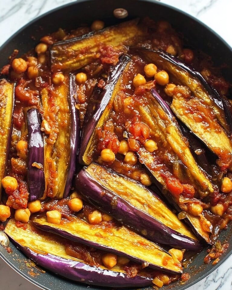 Calabrian Chili Butter Eggplant with Crispy Chickpeas Recipe