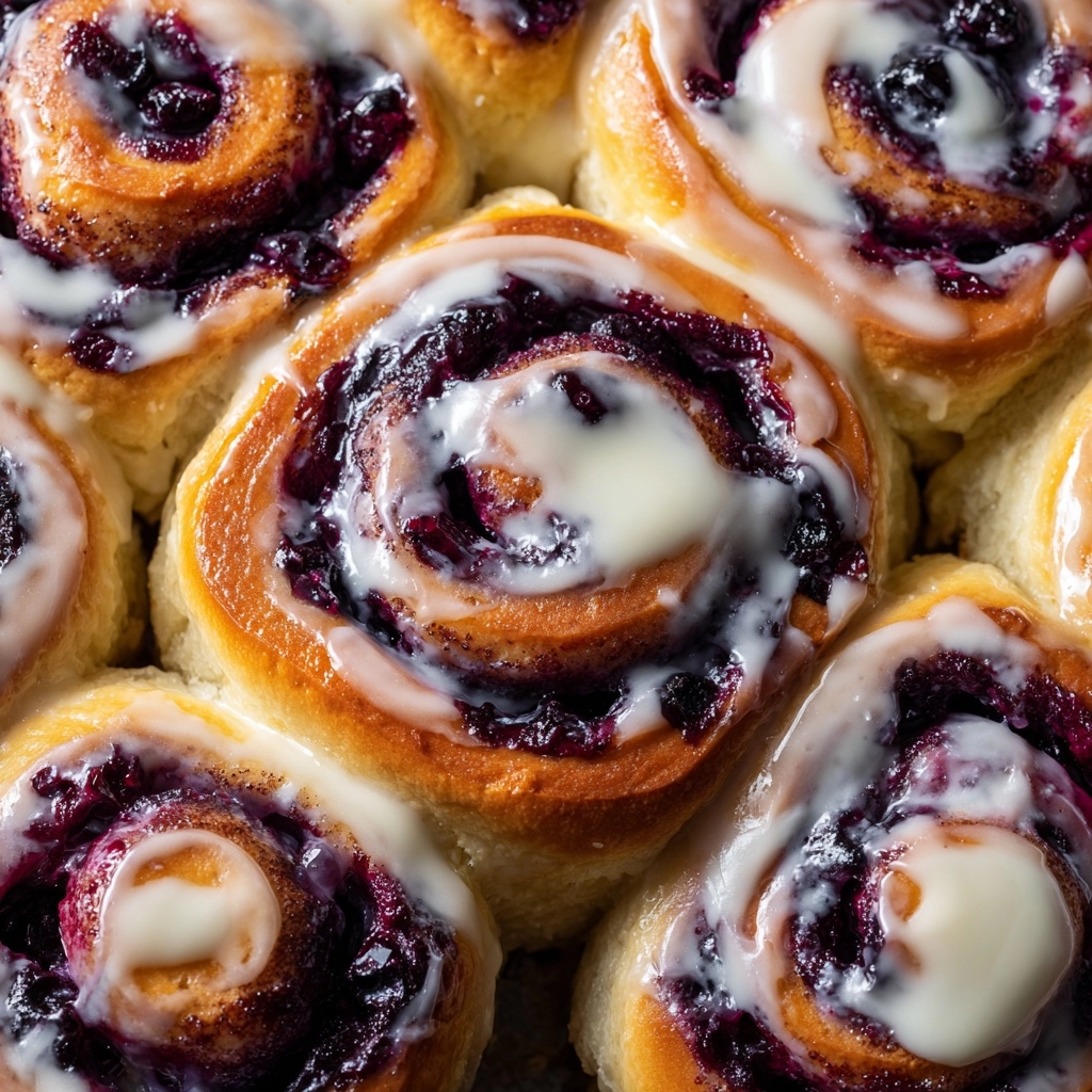 Blueberry Cheesecake Swirl Rolls Recipe - Recipe Image