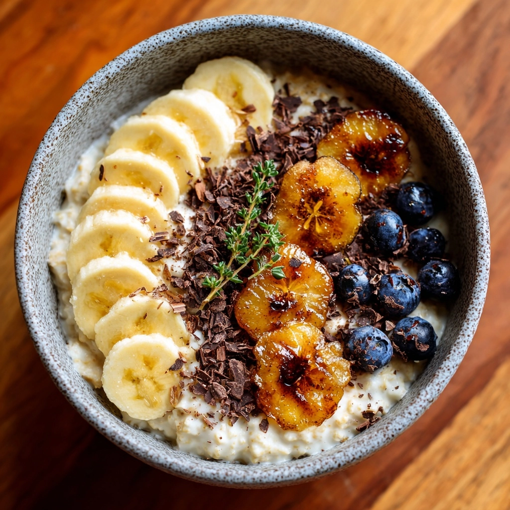 Caramelized Banana Split Overnight Oats Recipe - Recipe Image