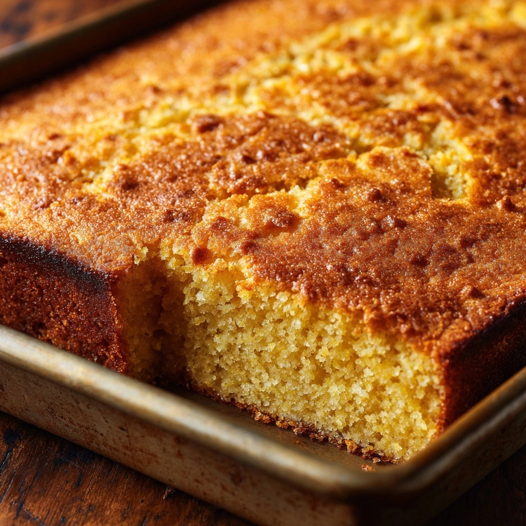 Easy Southern Cornbread with Buttermilk Recipe - Recipe Image