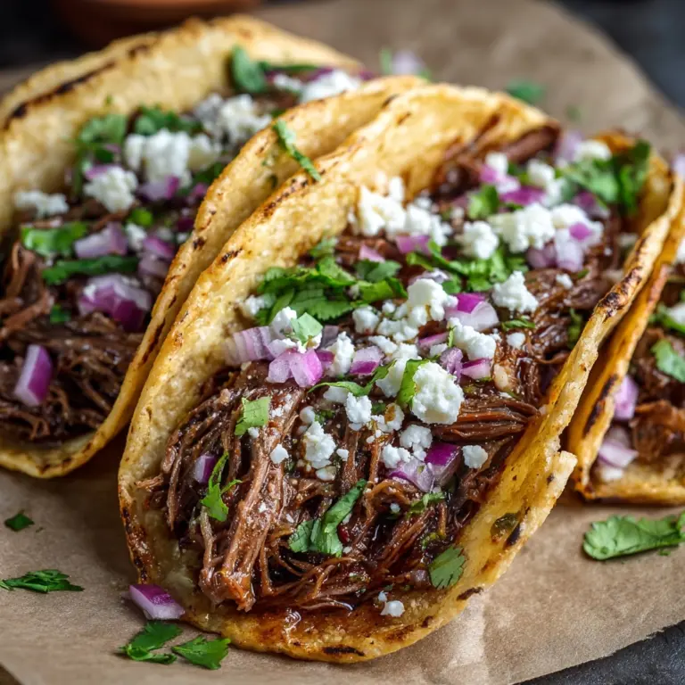 Slow Cooker BBQ Beef Brisket Tacos Recipe