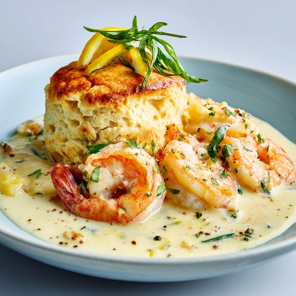Creamy Shrimp and Biscuits Recipe - Recipe Image