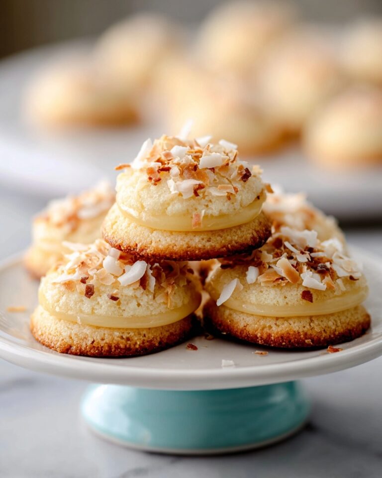 Coconut Macaron Cookie Nests Recipe