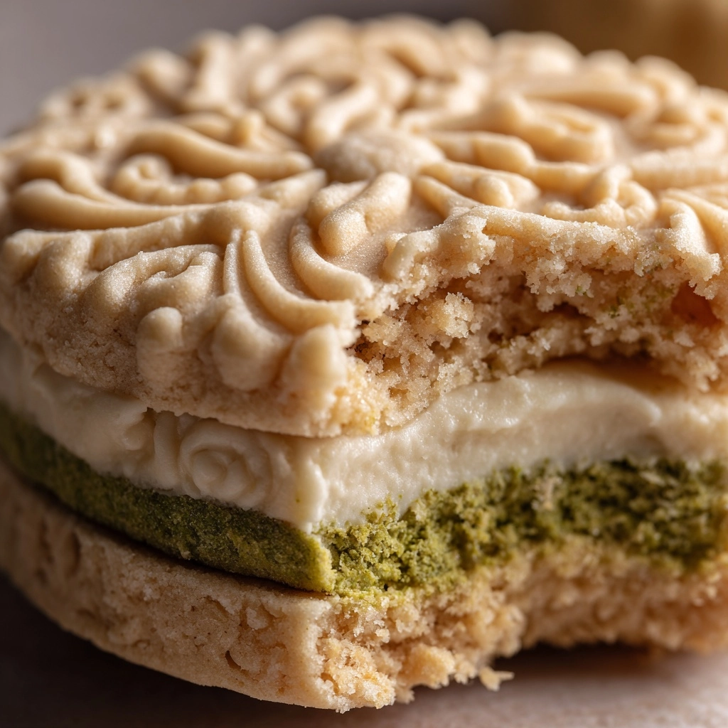 Pistachio Latte Sandwich Cookies Recipe - Recipe Image