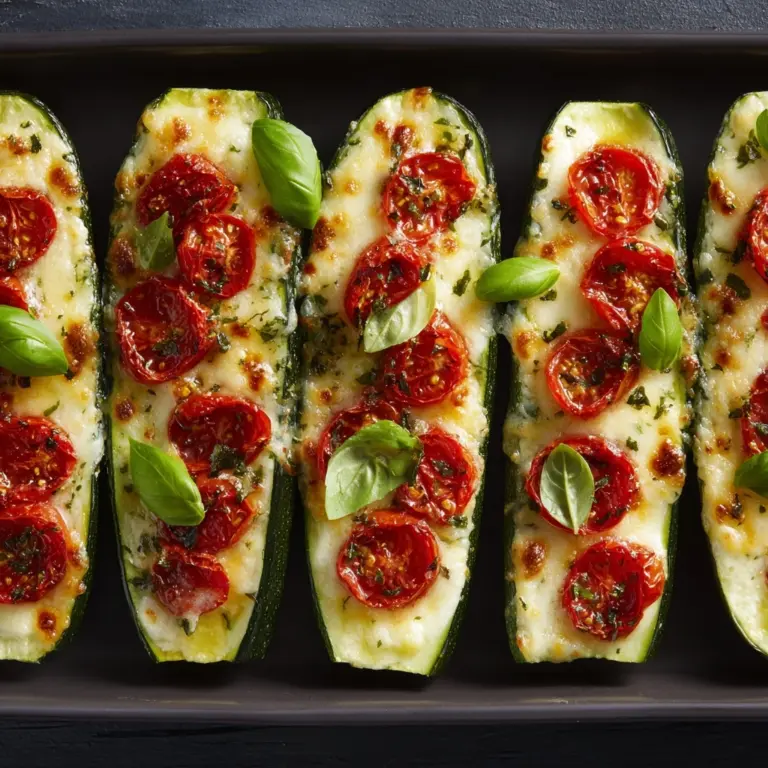Zucchini Pizza Boats Recipe