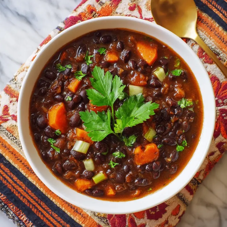 Easy Black Bean Salsa Soup Recipe
