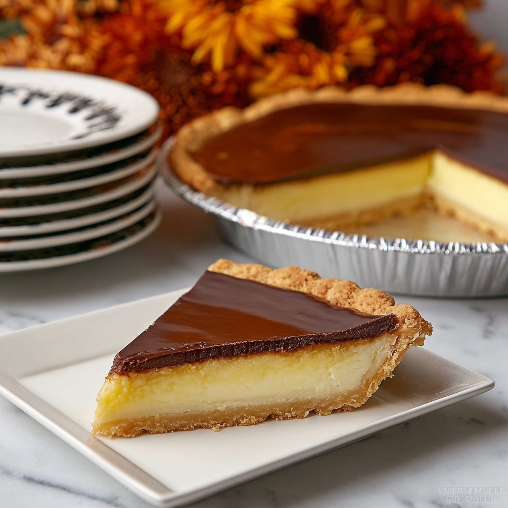 Chocolate Buttermilk Pie Recipe - Recipe Image