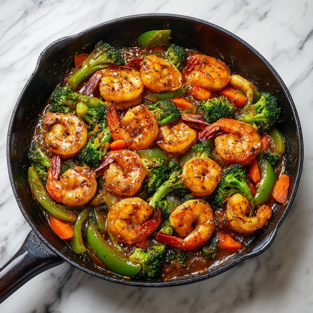 Honey Garlic Shrimp & Zucchini Stir-Fry Recipe - Recipe Image